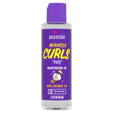 Aussie Miracle Curls Miracle Curls Moisturizing Oil Treatment with Hydrating Coconut Oil, 3.2 oz