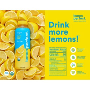 Lemon Perfect Organic Zero Sugar Lemon Water - Original
