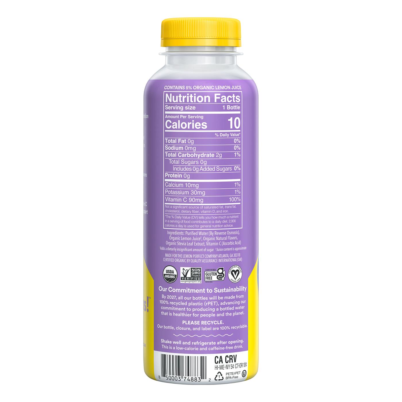 Lemon Perfect Organic Zero Sugar Lemon Water - Blueberry; image 2 of 2