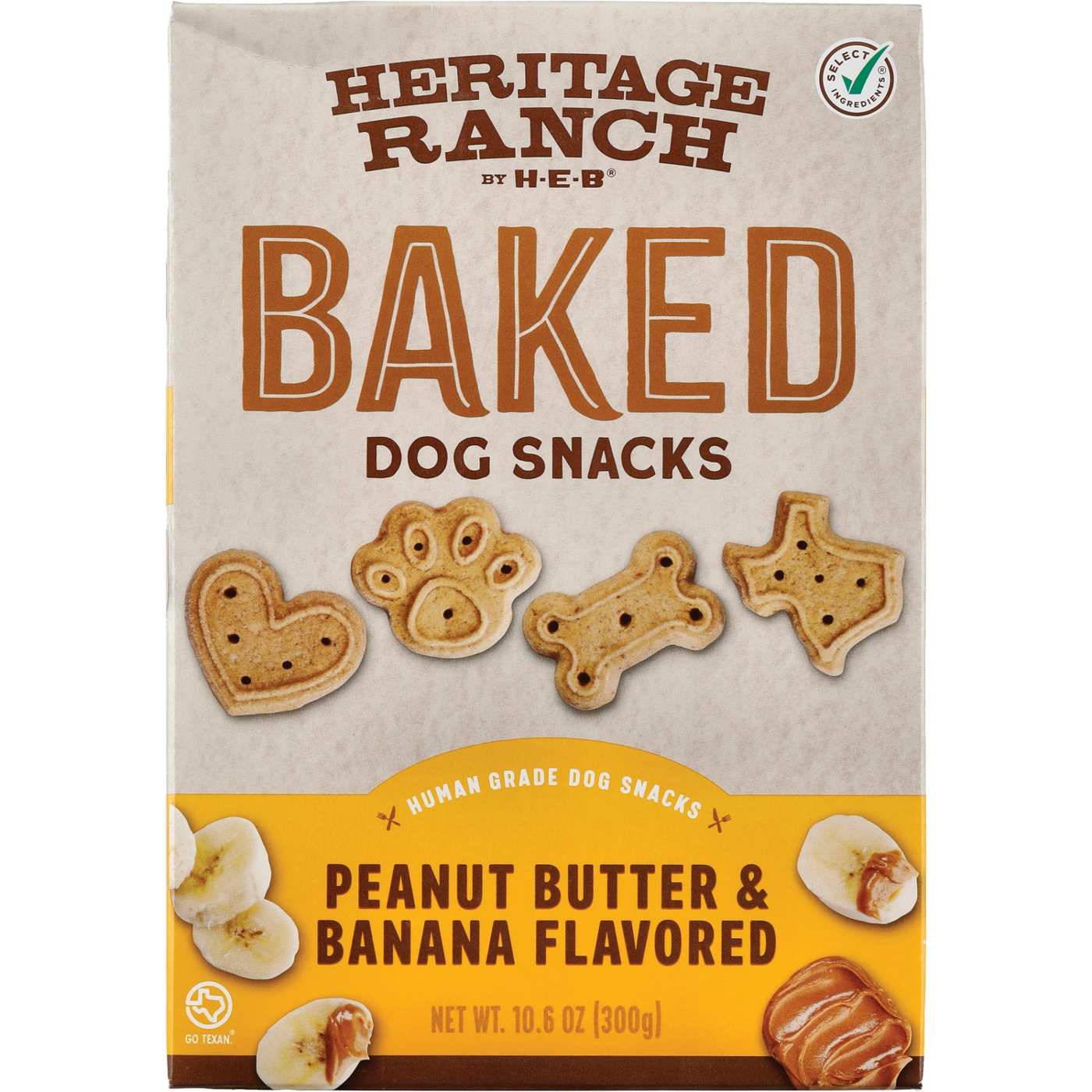 Heritage Ranch by H-E-B Baked Dog Snacks – Peanut Butter & Banana; image 1 of 2