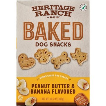 Heritage Ranch by H-E-B Baked Dog Snacks – Peanut Butter & Banana, 10.6 oz