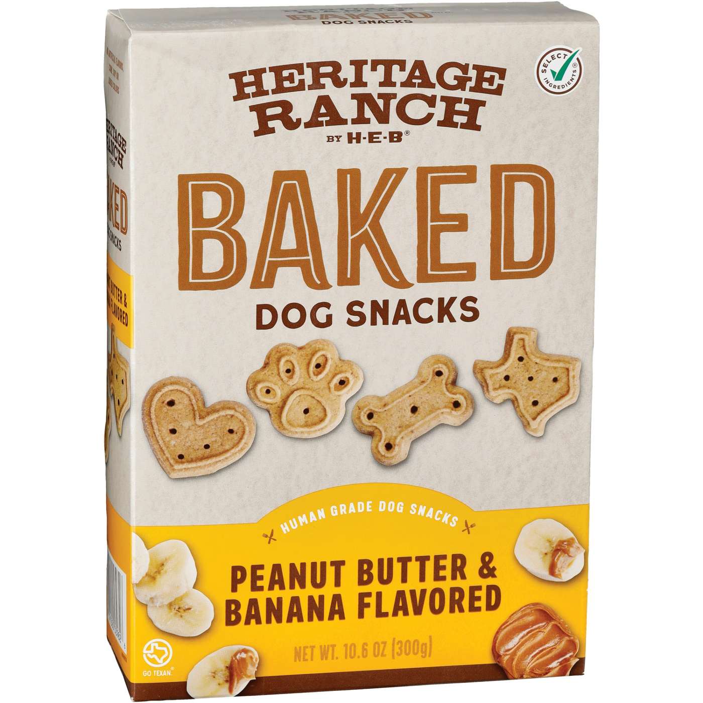 Heritage Ranch by H-E-B Baked Dog Snacks – Peanut Butter & Banana; image 2 of 2