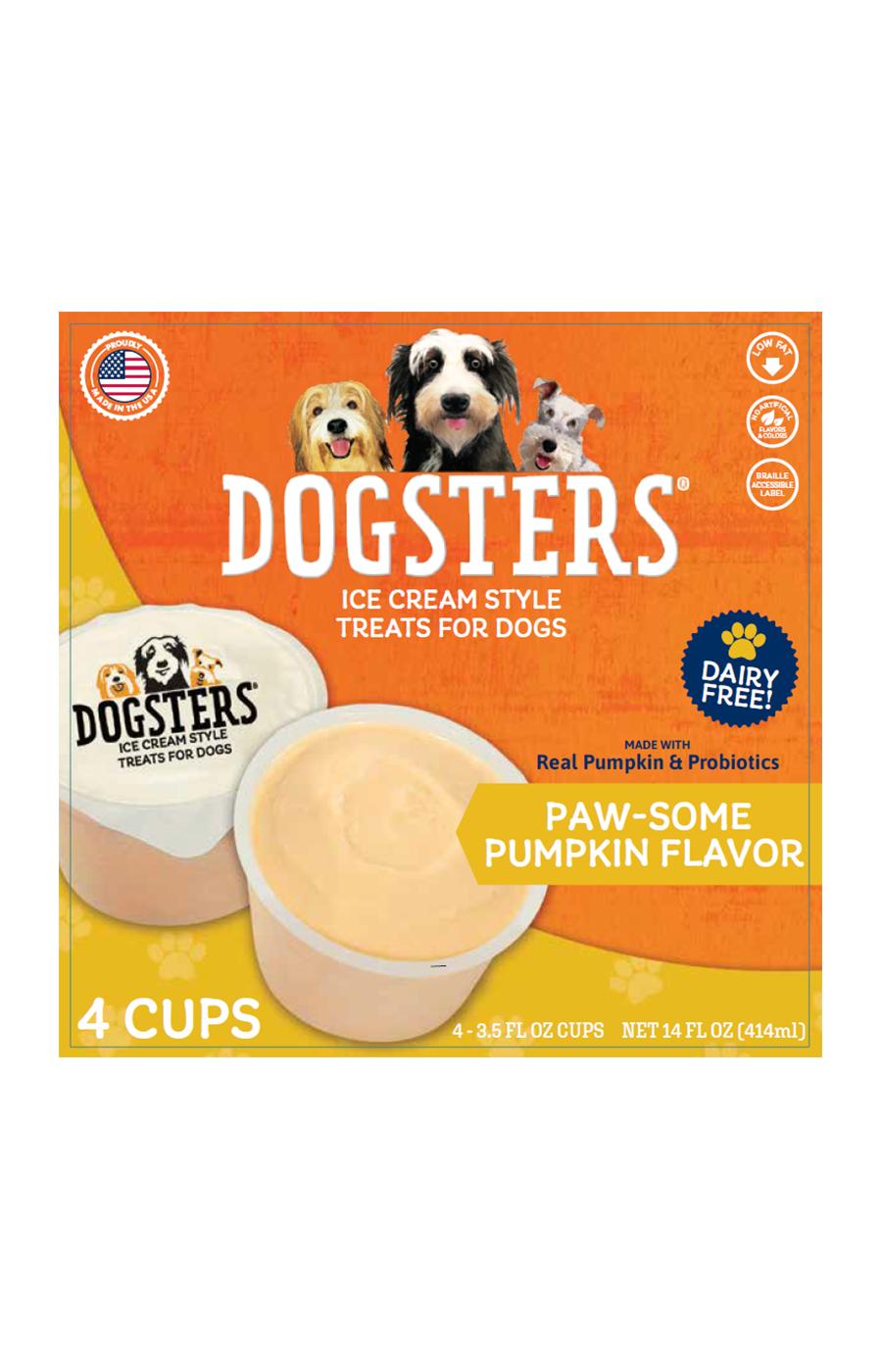 Dogsters Pumpkin Ice Cream Dog Treats; image 1 of 3