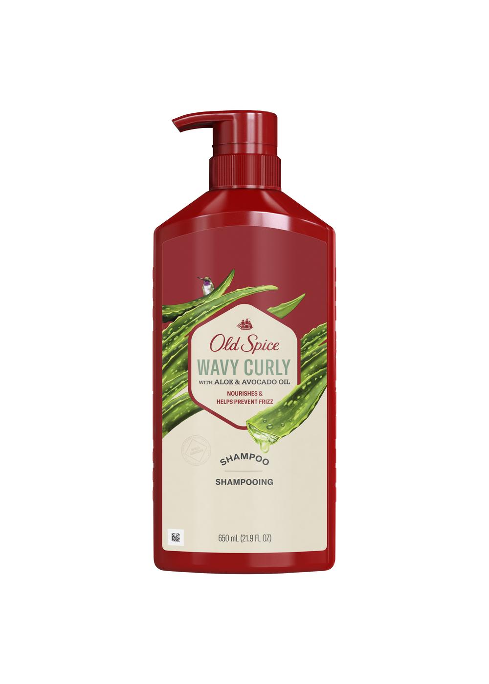 Old Spice Wavy Curly Shampoo with Aloe & Avocado Oil; image 1 of 2