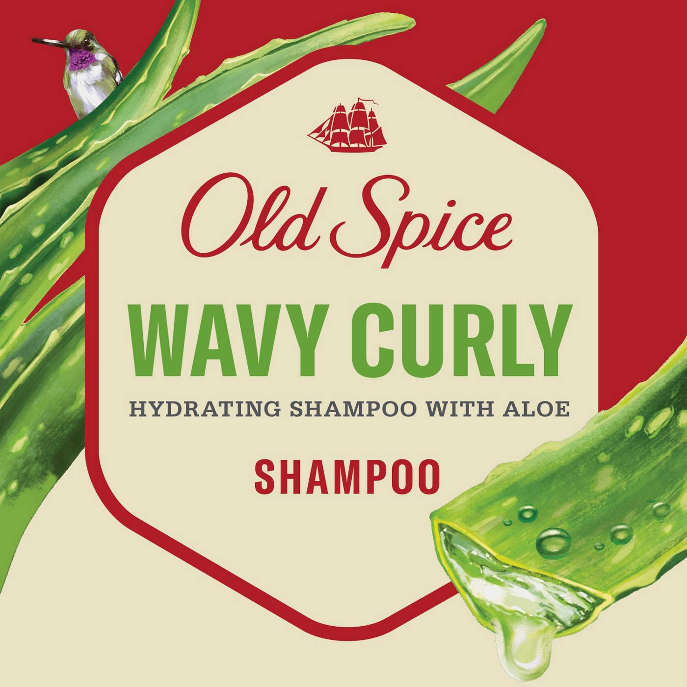 Old Spice Wavy Curly Shampoo with Aloe & Avocado Oil; image 5 of 9