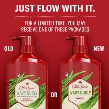 Old Spice Wavy Curly Shampoo with Aloe & Avocado Oil