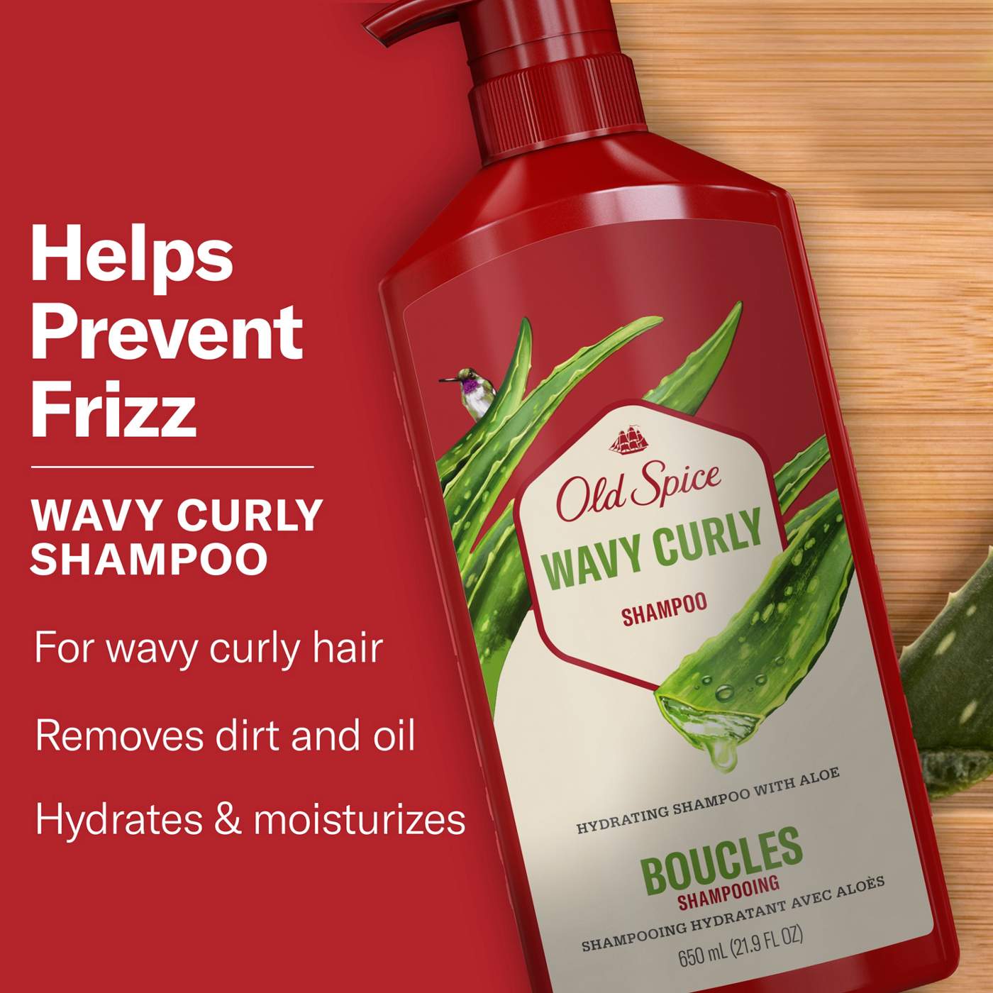 Old Spice Wavy Curly Shampoo with Aloe & Avocado Oil; image 6 of 9