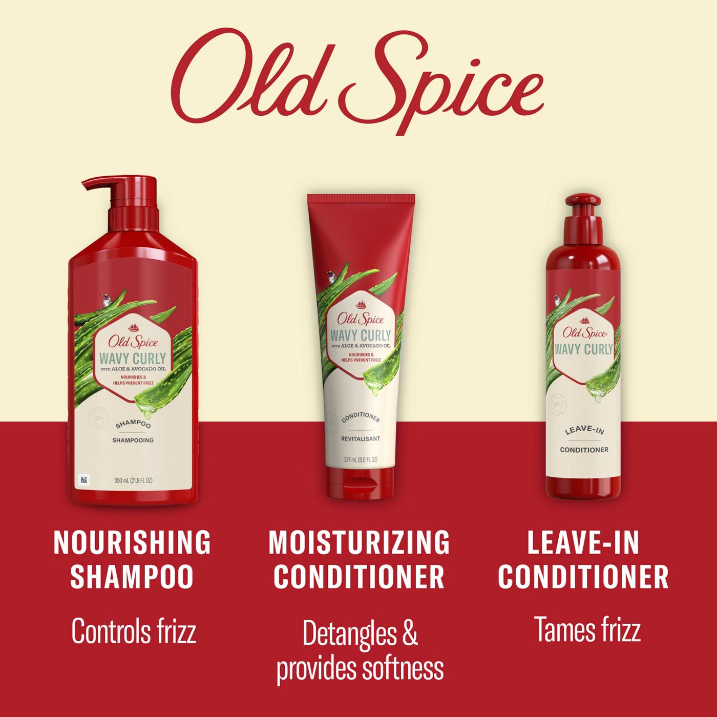 Old Spice Wavy Curly Shampoo with Aloe & Avocado Oil; image 9 of 9