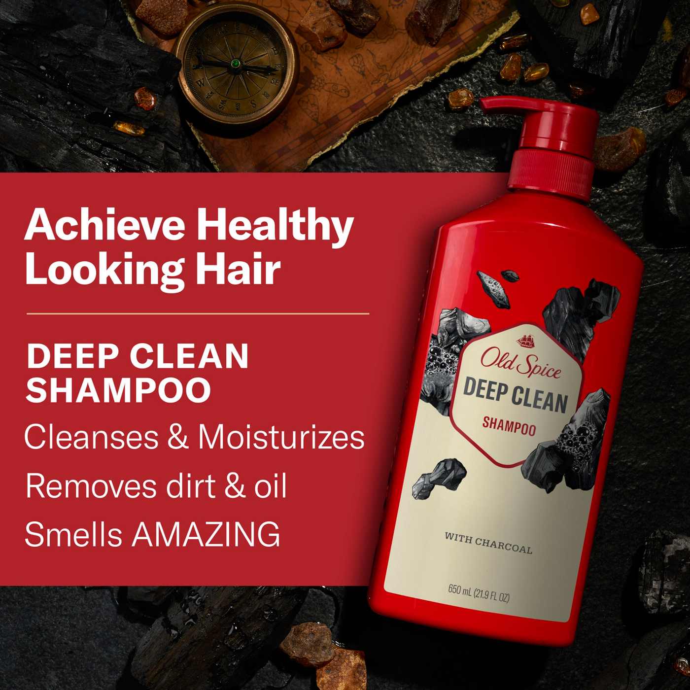 Old Spice Volcano with Charcoal Shampoo; image 3 of 7