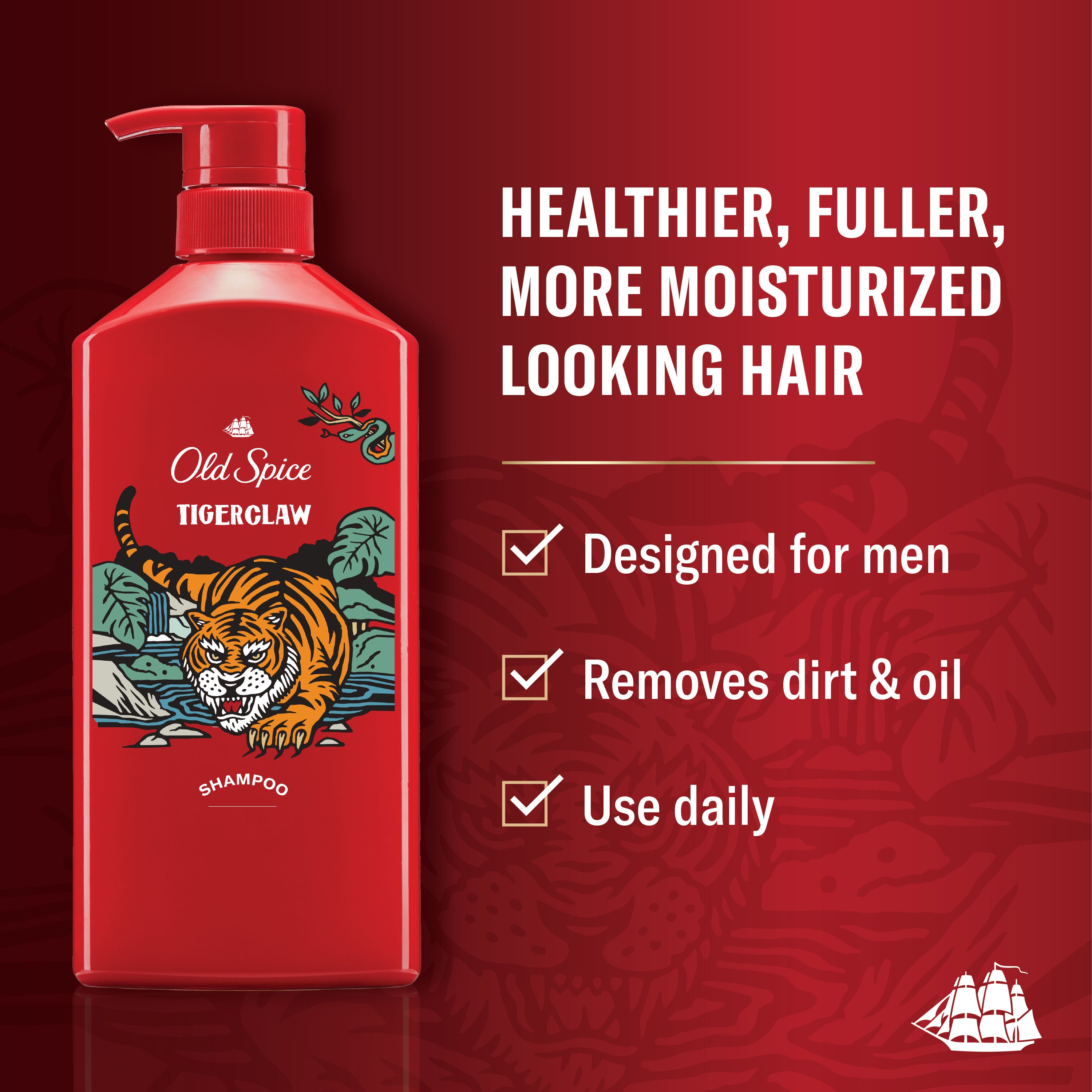 Old Spice TigerClaw Shampoo for Men - Shop Shampoo & conditioner