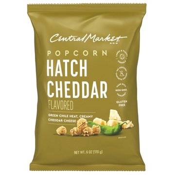 Central Market Hatch Cheddar Popcorn, 6 oz