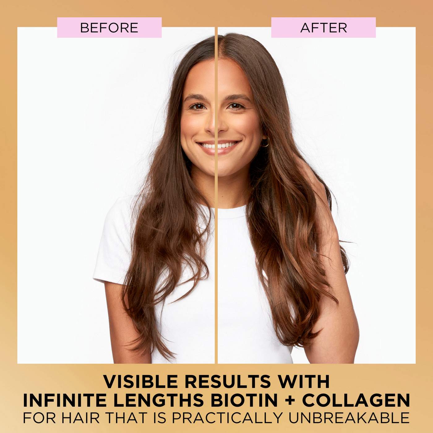 Pantene Infinite Lengths Biotin + Collagen Shampoo ; image 2 of 10