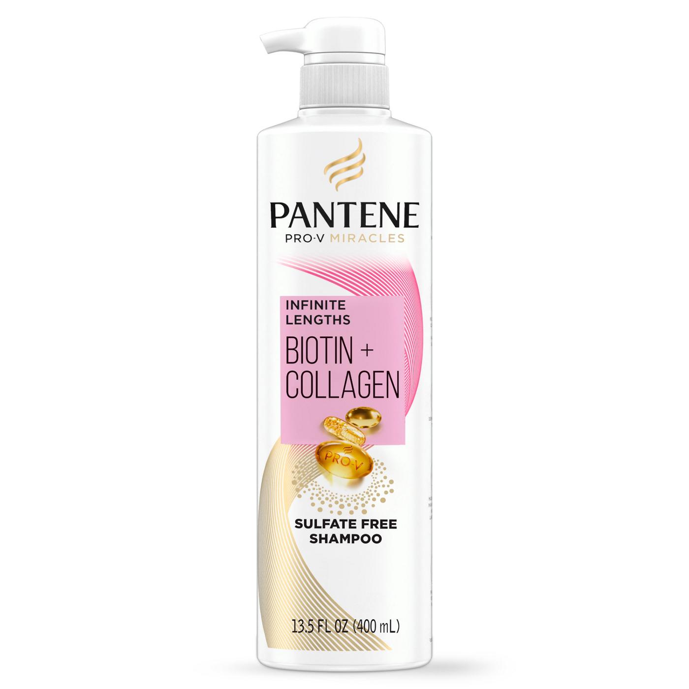 Pantene Infinite Lengths Biotin + Collagen Shampoo ; image 1 of 10
