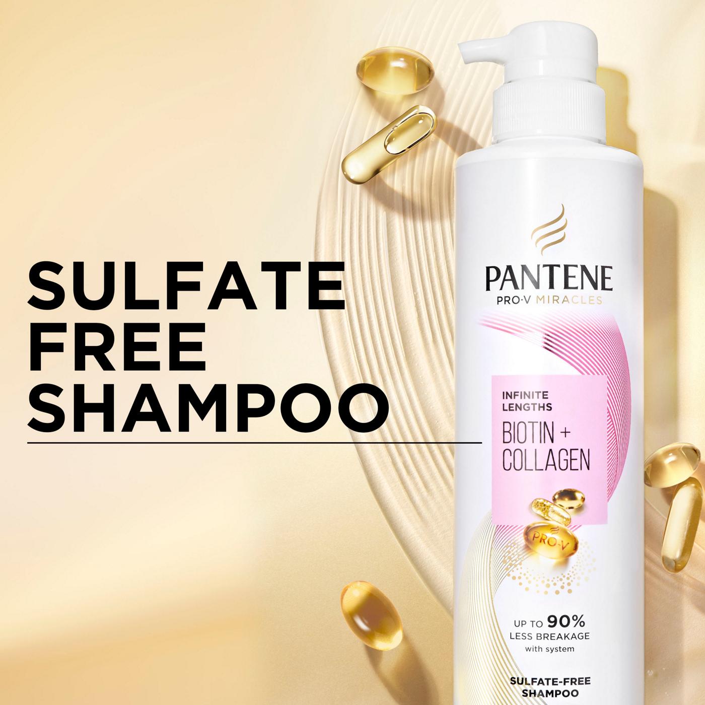 Pantene Infinite Lengths Biotin + Collagen Shampoo ; image 5 of 10