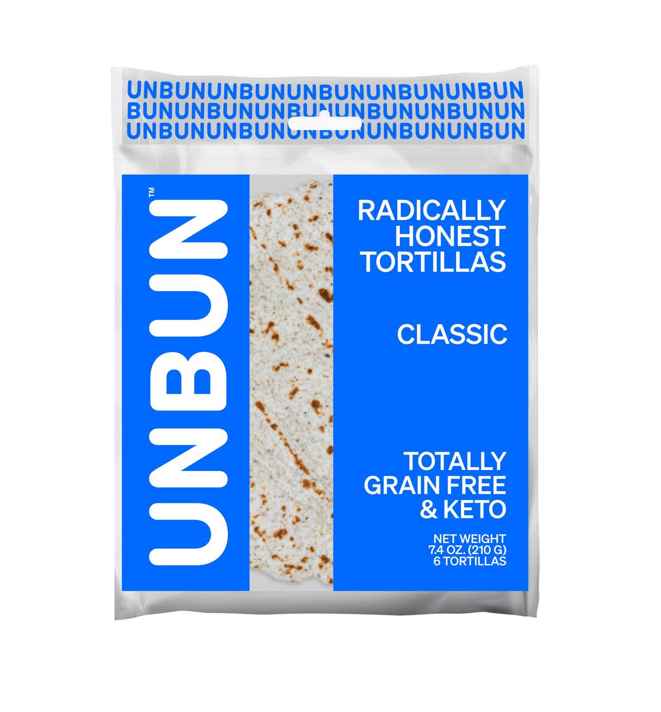 Unbun Grain Free Radically Honest Tortillas; image 1 of 2