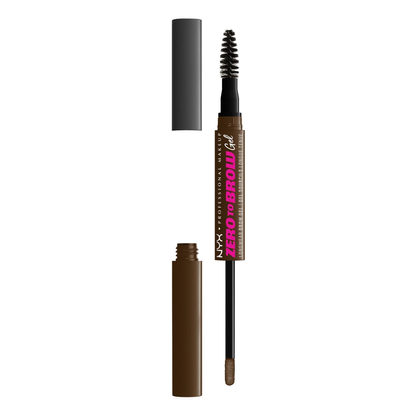 NYX Zero To Brow Longwear Brow Gel - Chocolate; image 3 of 3