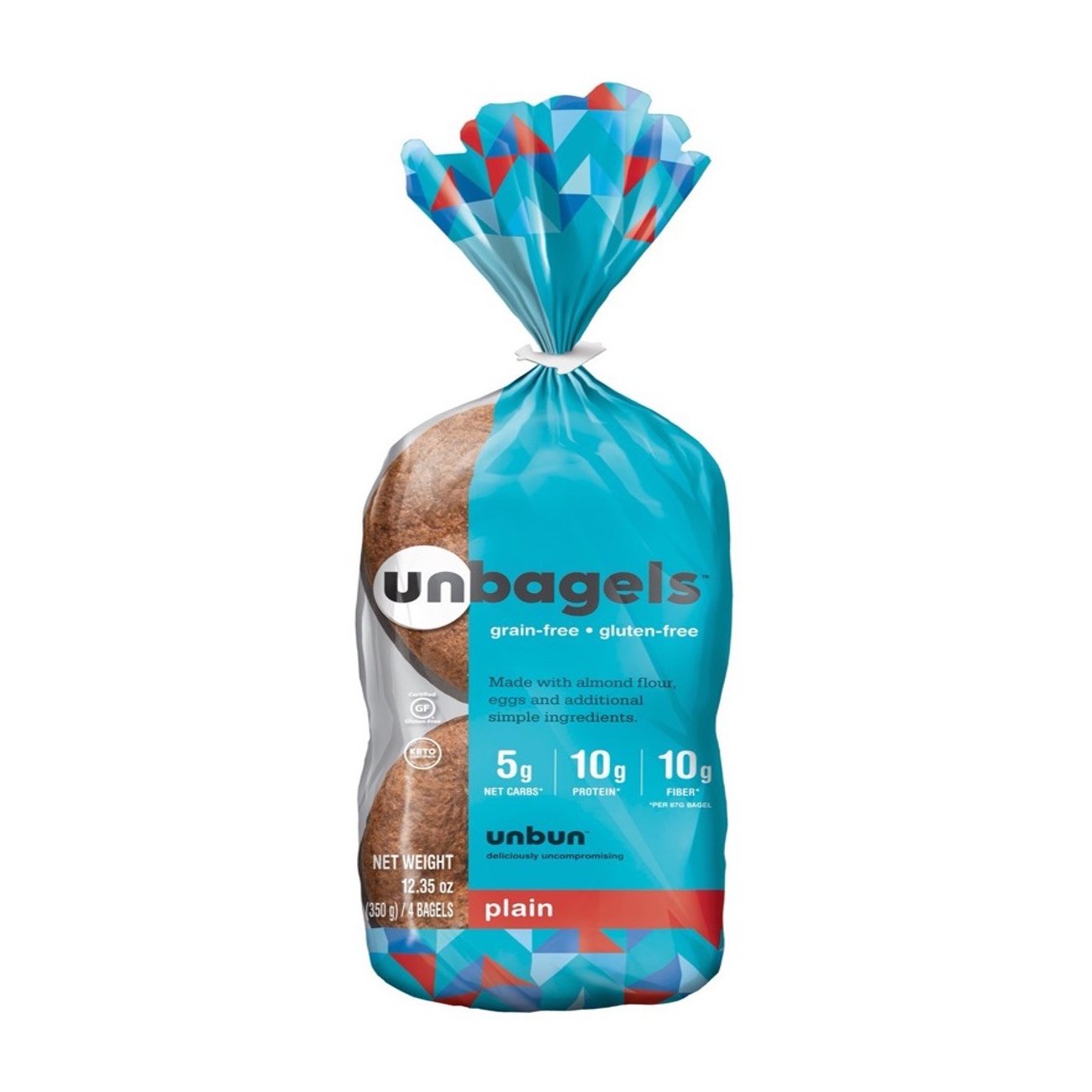 Unbun Grain Free Gluten Free Unbagels Plain Shop Bagels at HEB