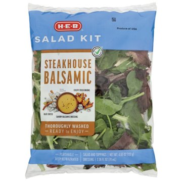 H-E-B Salad Kit - Steakhouse Balsamic