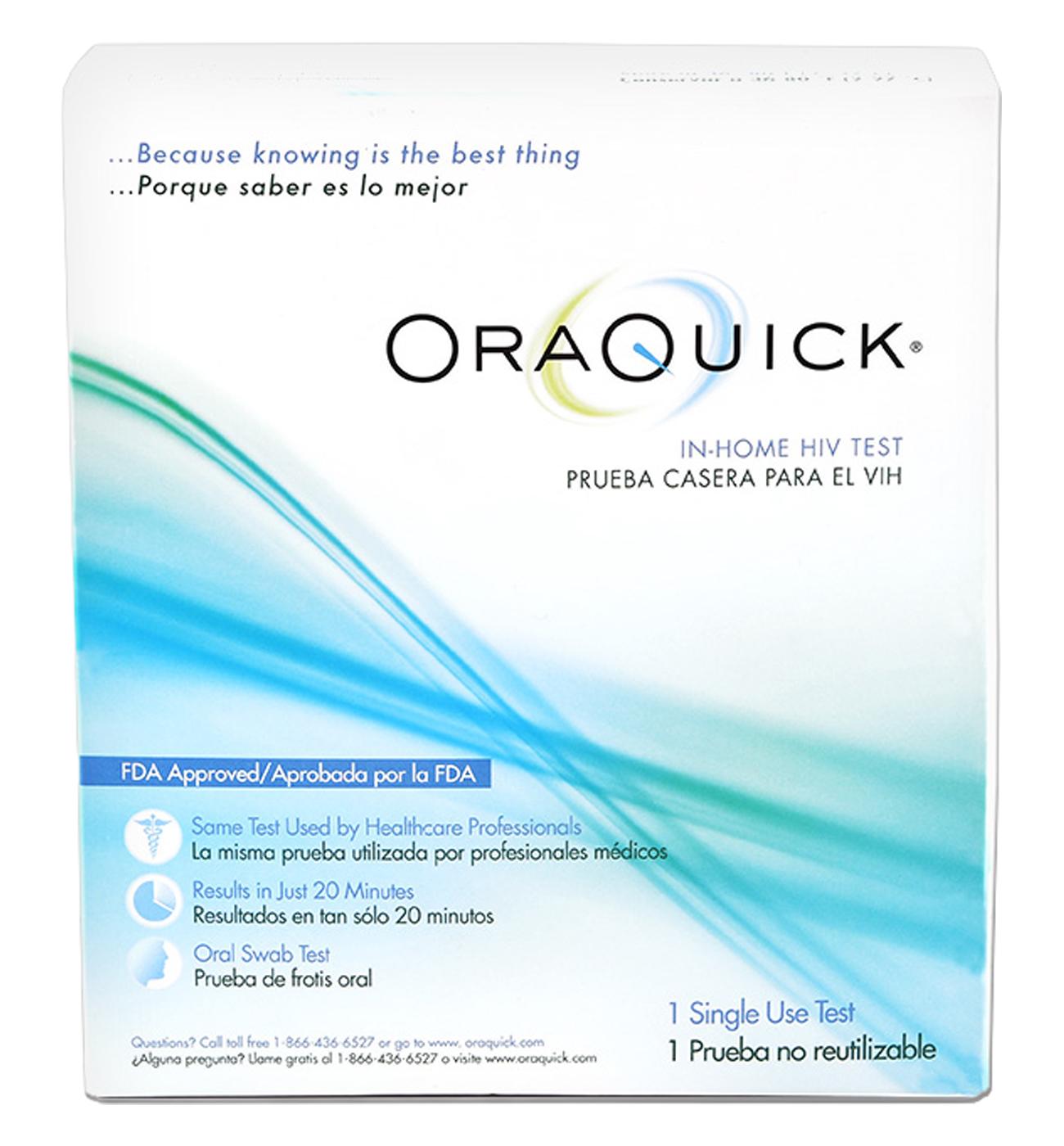 OraQuick At-Home Rapid HIV Saliva Self-Test; image 1 of 4