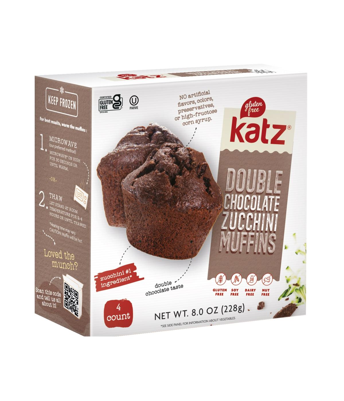 Katz Gluten Free Double Chocolate Zucchini Muffins; image 1 of 2