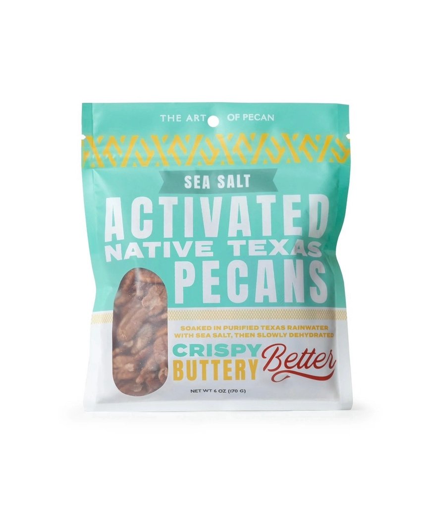 The Art of Pecan Sea Salt Activated Native Texas Pecans Shop Nuts