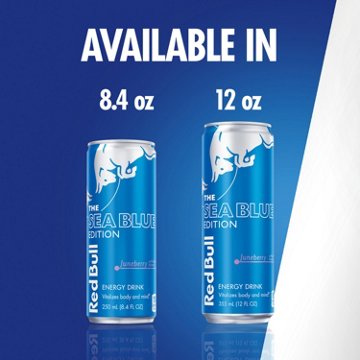 Red Bull Sea Blue Edition Juneberry Energy Drink 4 pk Cans