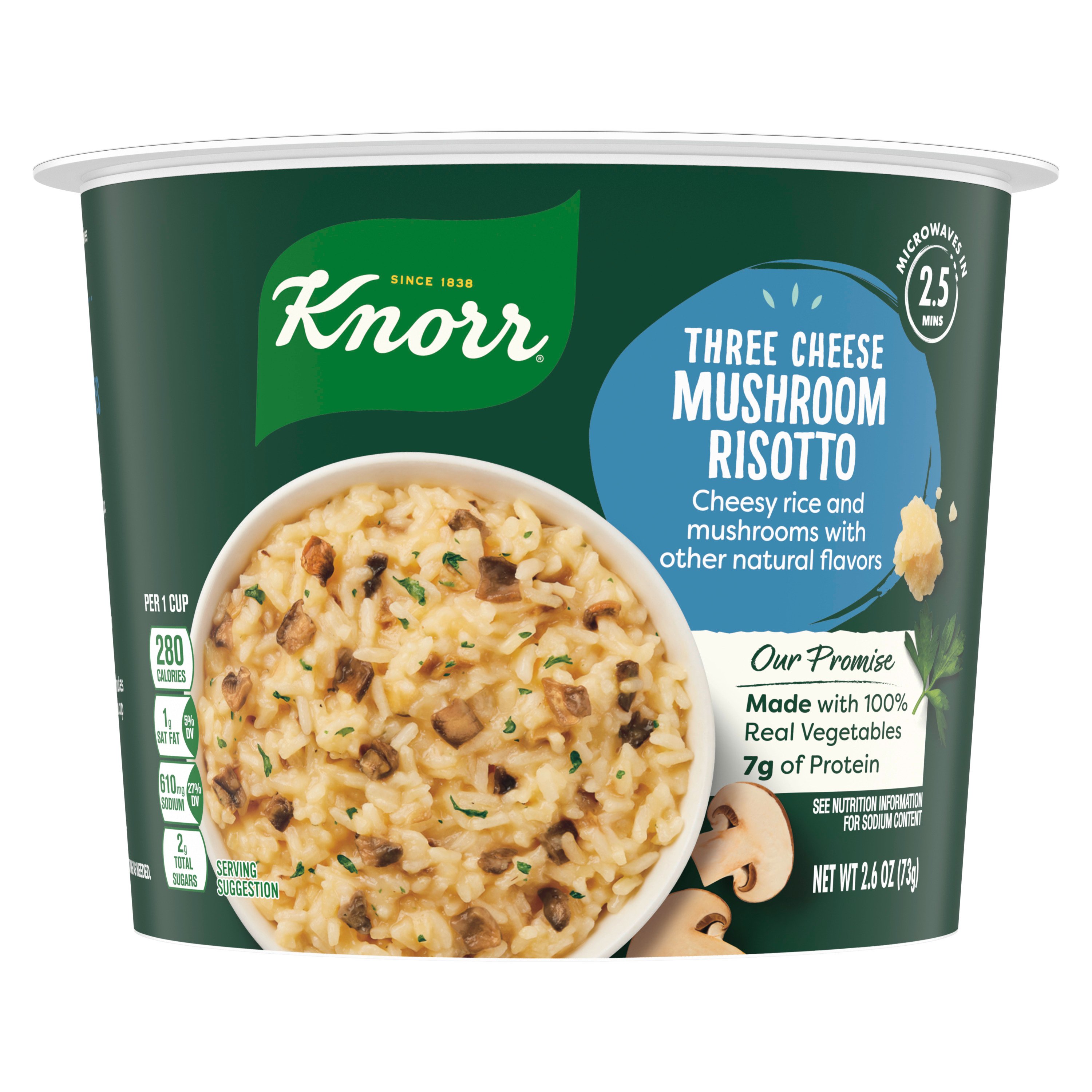Knorr Three Cheese Mushroom Risotto Rice Cup Shop Rice & grains at HEB