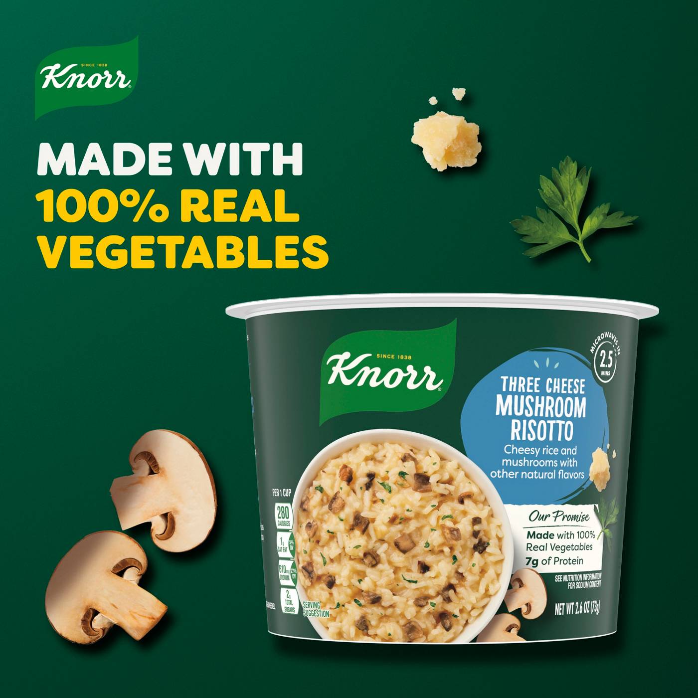 Knorr Three Cheese Mushroom Risotto Rice Cup; image 2 of 6