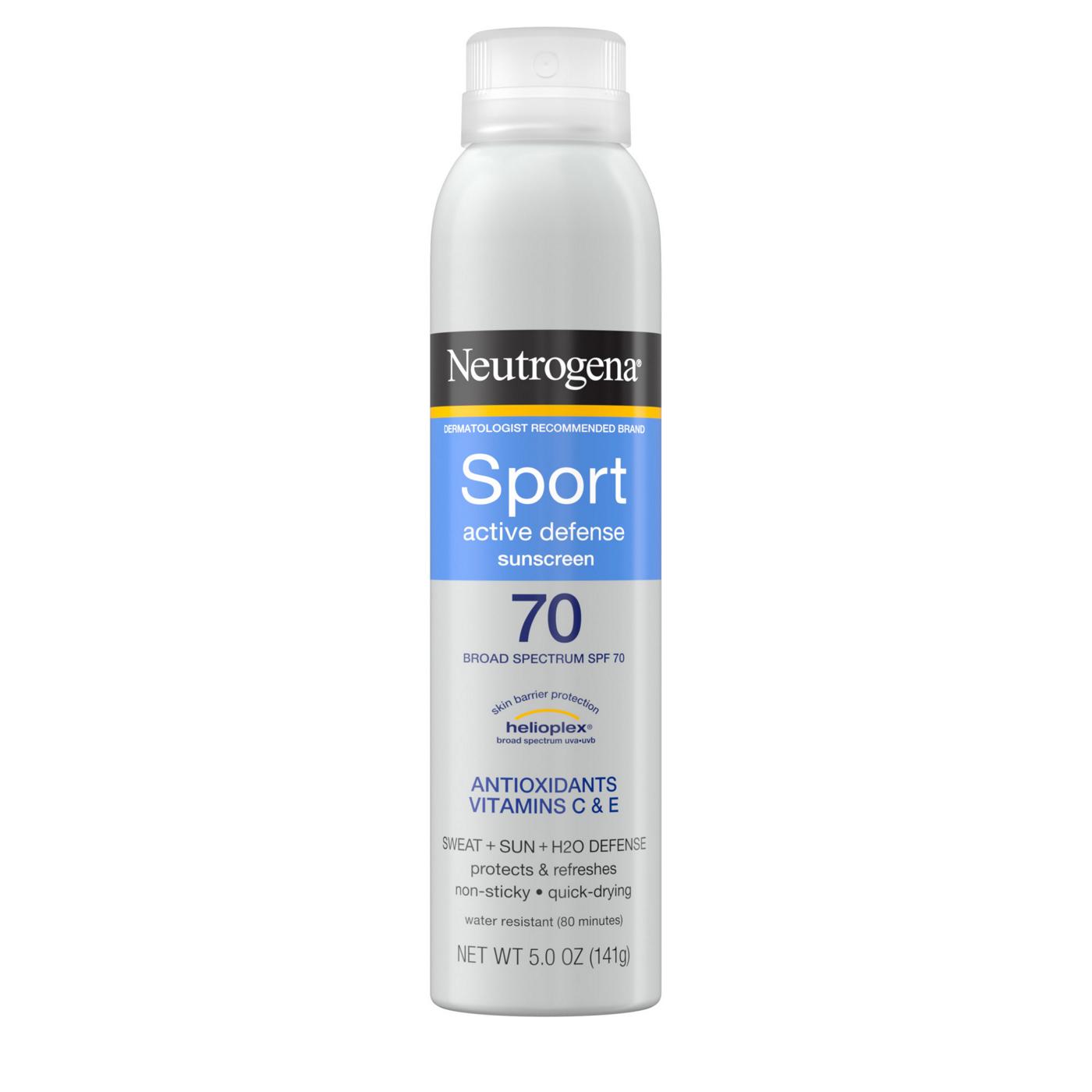 Neutrogena Sport Active Defense Sunscreen Spray SPF 70; image 1 of 8