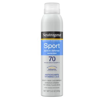 Neutrogena Active Defense Sport Sunscreen Spray - SPF 70