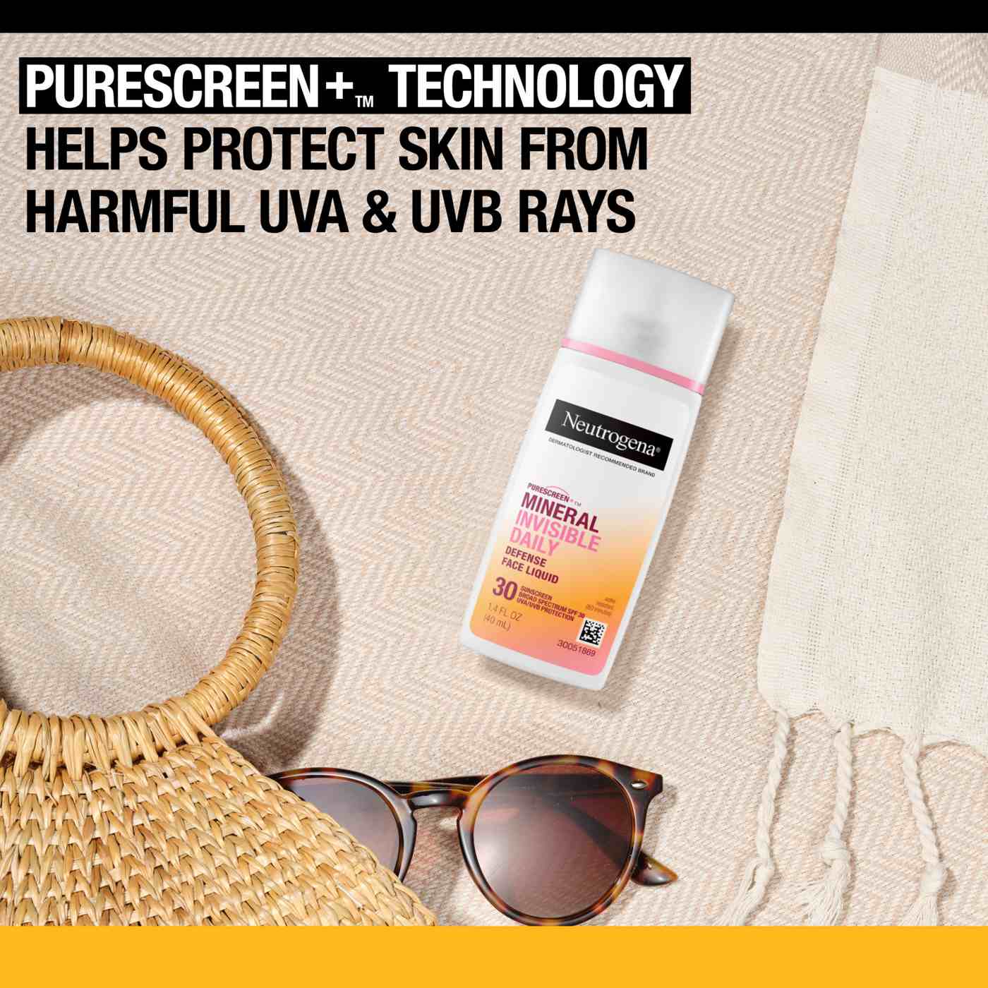 Neutrogena Mineral Invisible Daily Defense Face Sunscreen SPF 30; image 3 of 8