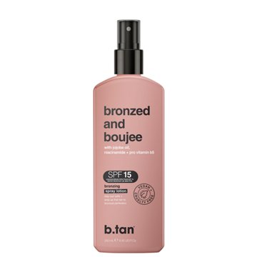 b.tan Bronzed and Boujee SPF 15 Bronzing Spray Lotion
