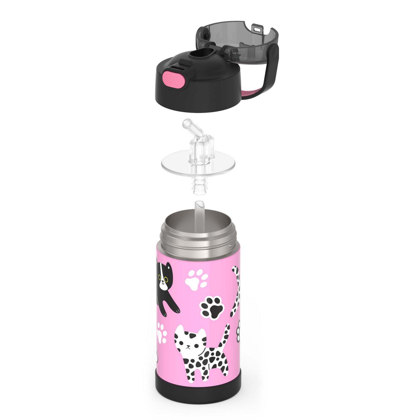 Thermos FUNtainer Kids Water Bottle - Pink Kittens; image 2 of 3