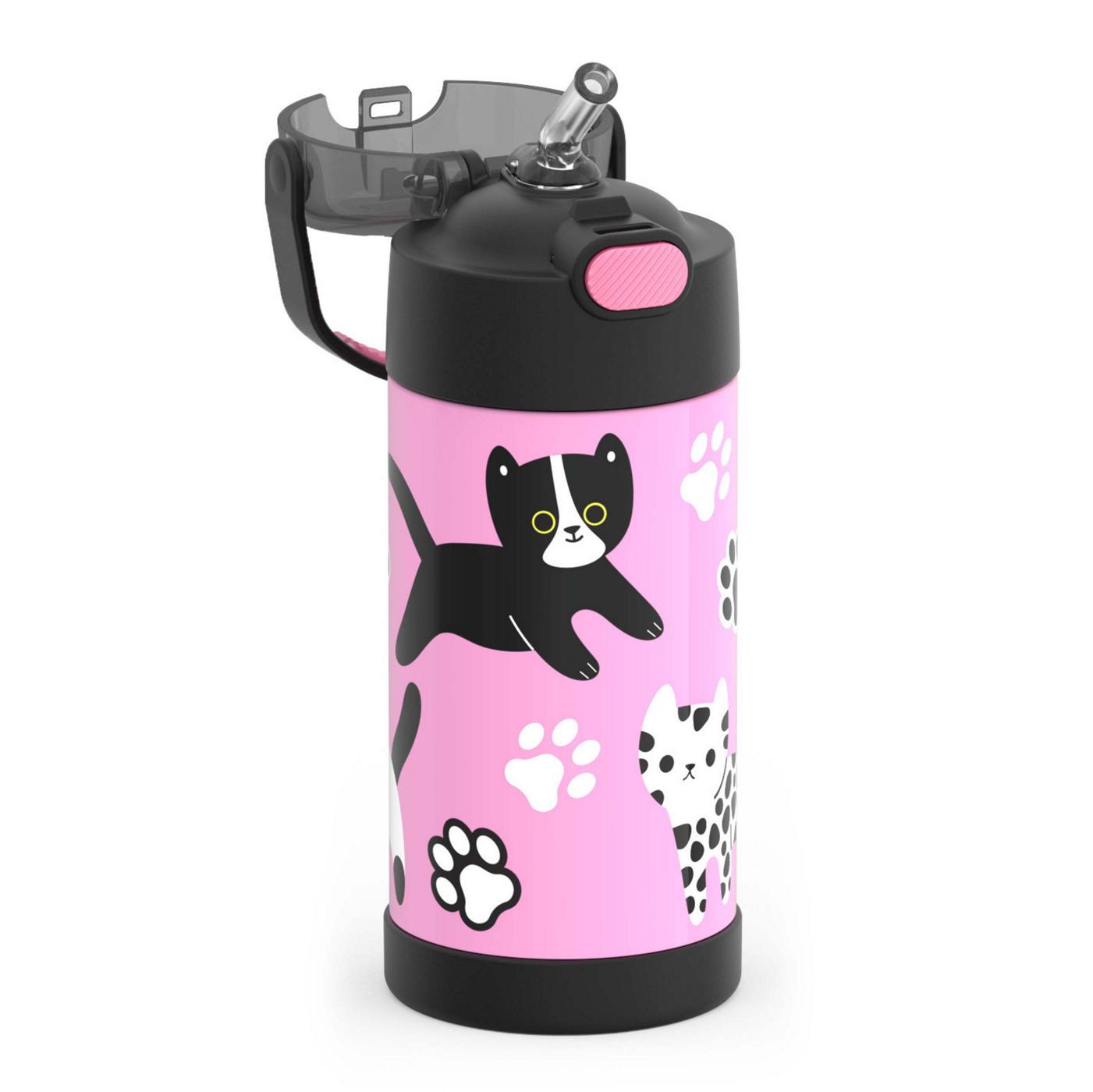 Thermos FUNtainer Kids Water Bottle - Pink Kittens; image 3 of 3