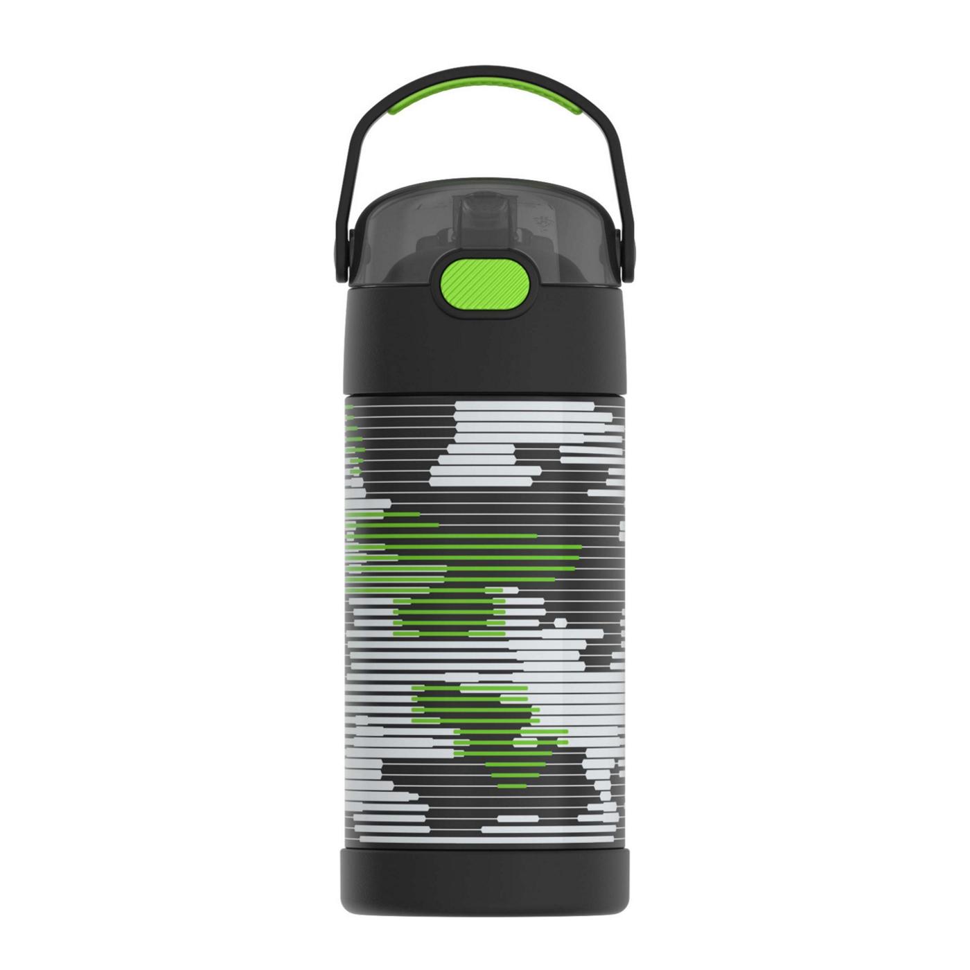 Thermos FUNtainer Kids Water Bottle - Green Camo; image 1 of 3