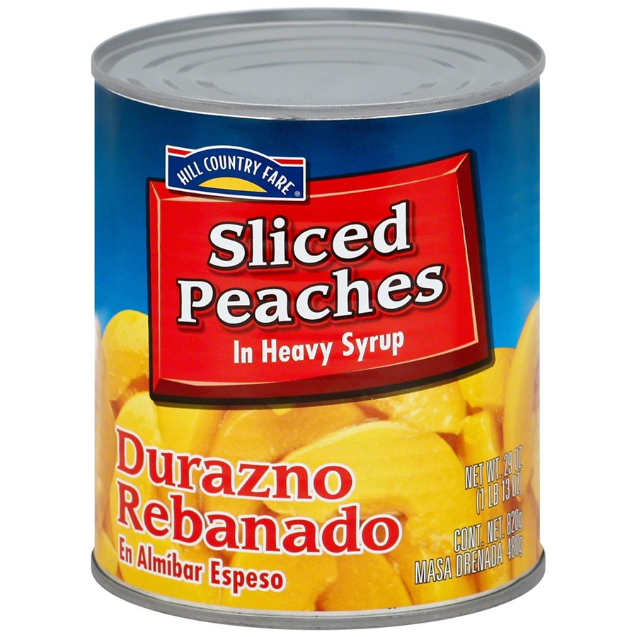 Hill Country Fare Yellow Cling Peach Slices In Heavy Syrup, 29 oz