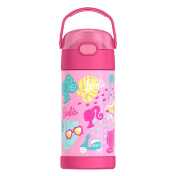 Thermos FUNtainer Kids Water Bottle - Pink Barbie, 12 oz