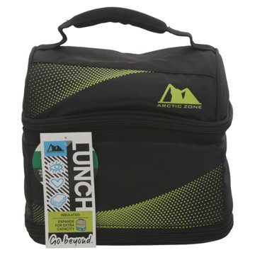 Arctic Zone Dome Insulated Lunch Bag - Black & Green