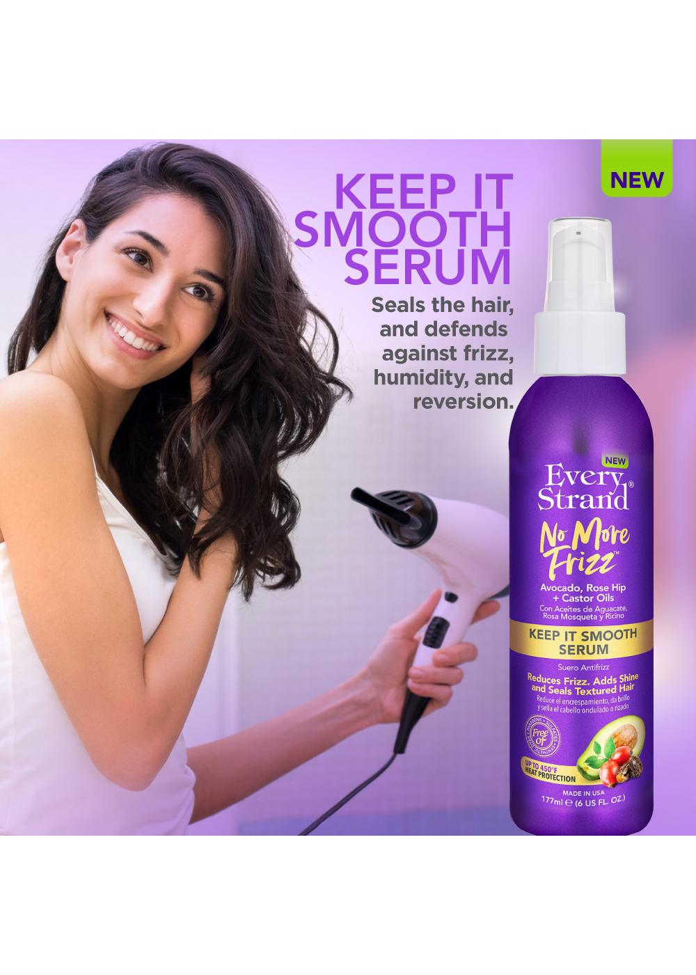 Every Strand No More Frizz Keep It Smooth Serum; image 3 of 4