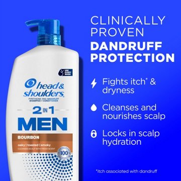 Head & Shoulders 2 In 1 Men's Shampoo + Conditioner - Bourbon Scent