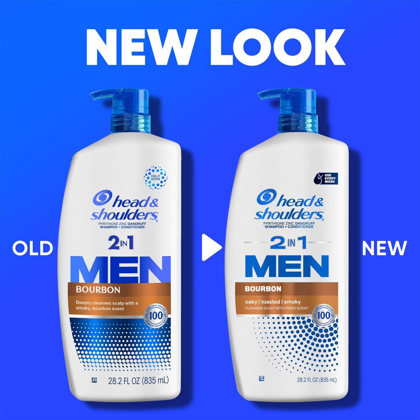 Head & Shoulders 2 In 1 Men's Shampoo + Conditioner - Bourbon Scent; image 9 of 9