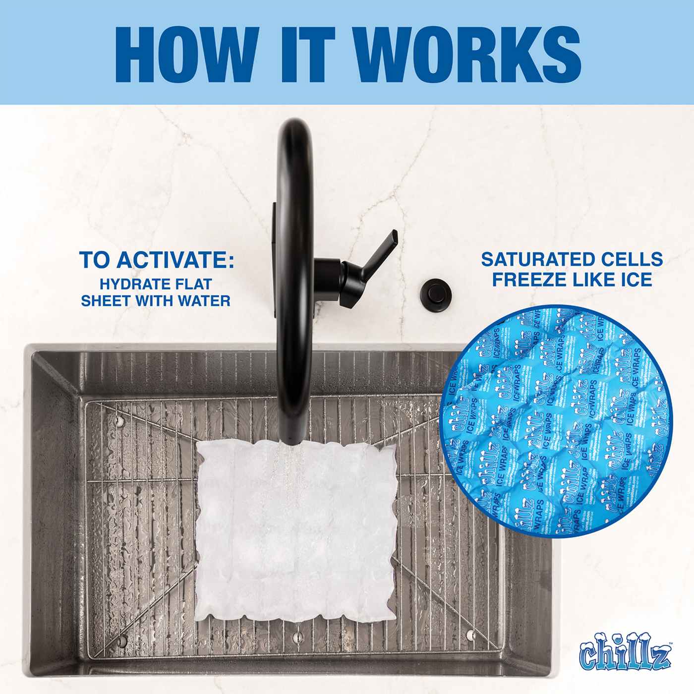 Chillz Reusable Ice Wraps, 2 pk; image 3 of 4