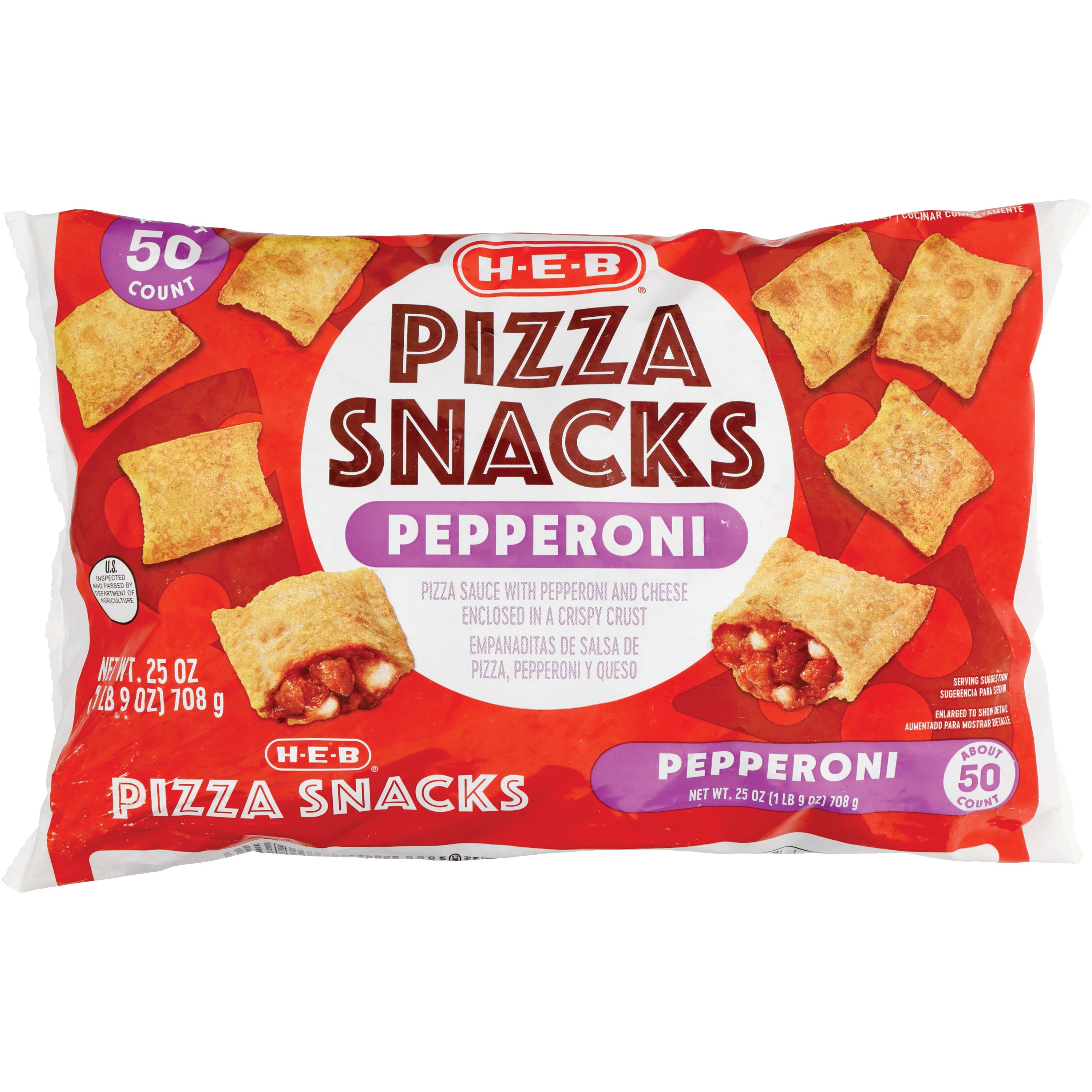 H-E-B Frozen Pepperoni Pizza Snacks - Shop Entrees & sides at H-E-B