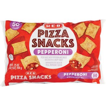 H-E-B Frozen Pepperoni Pizza Snacks, 50 ct