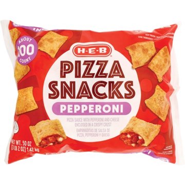 H-E-B Frozen Pepperoni Pizza Snacks, 100 ct