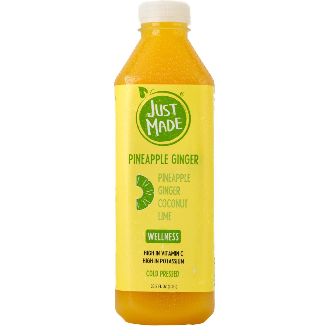 Just Made Pineapple Ginger Coconut Wellness ColdPressed Juice Shop