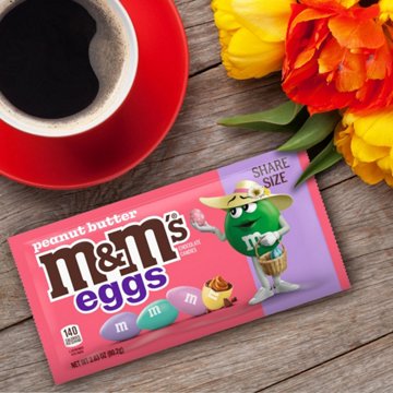 M&M'S Peanut Butter Eggs Easter Candy - Share Size