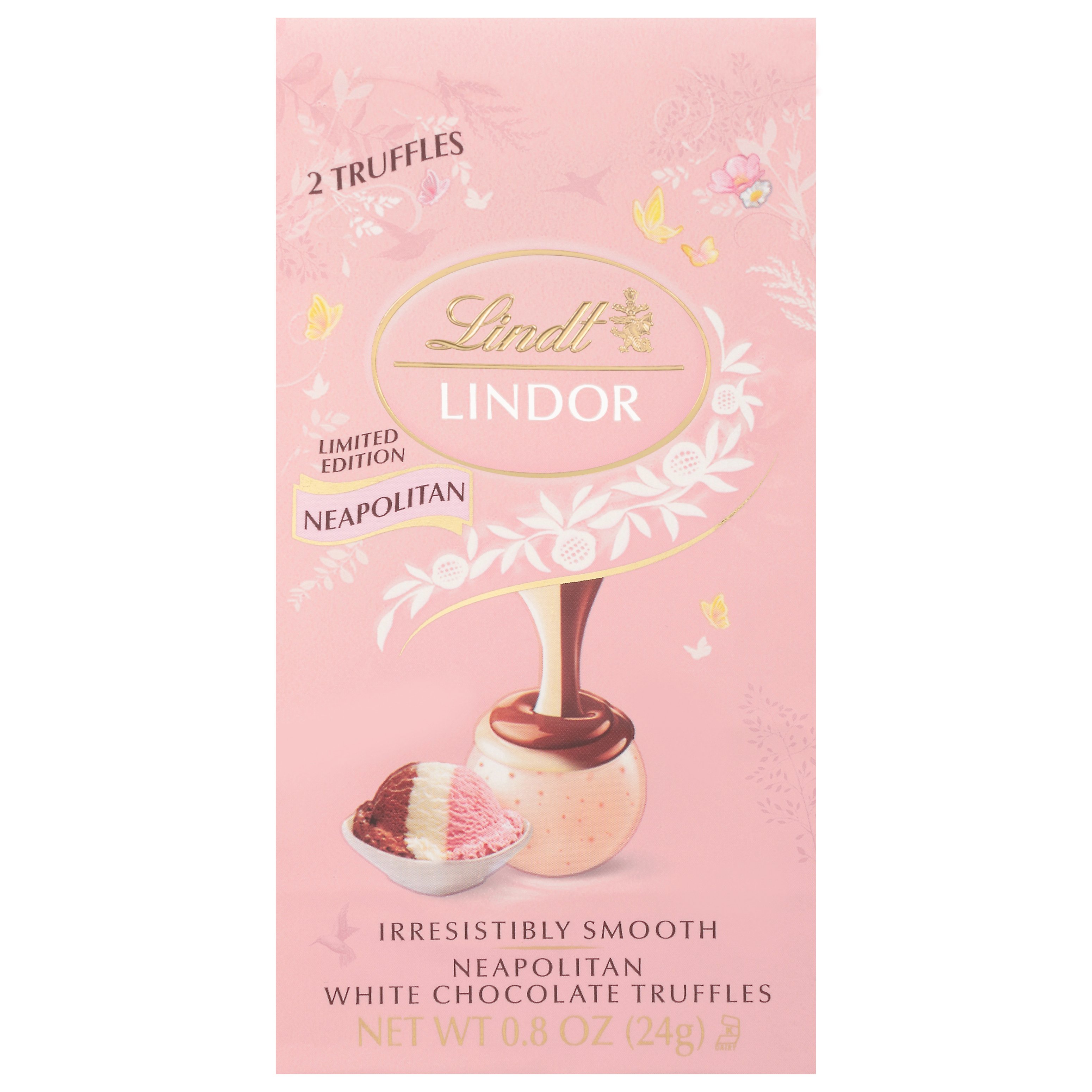 Lindt Lindor Neapolitan White Chocolate Truffles Easter Candy, 2 Pc Shop Candy at HEB