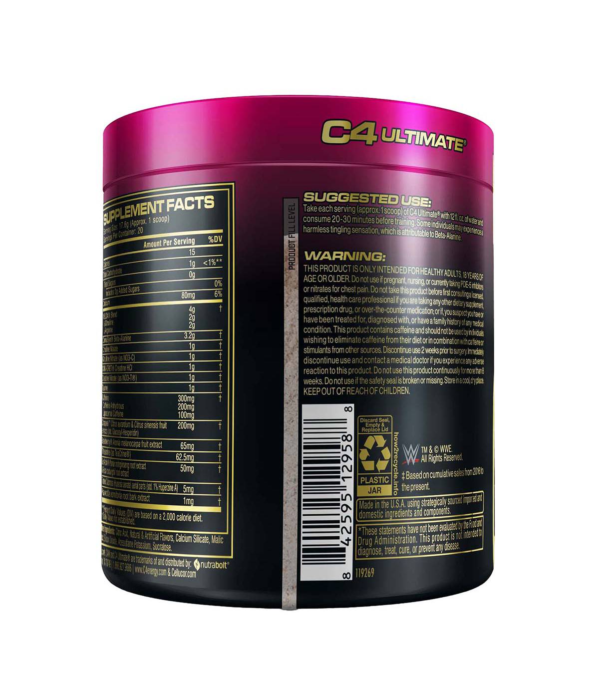 C4 Ultimate Pre-Workout - Pomegranate Piledriver; image 2 of 2