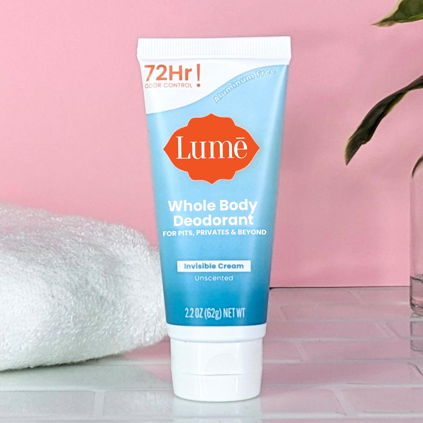 Lume Whole Body Cream Tube Deodorant - Unscented; image 9 of 11